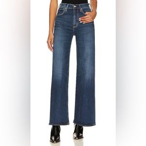CITIZENS OF HUMANITY PALOMA BAGGY HIGH-RISE WIDE-LEG JEANS DARK DENIM EVERDEEN